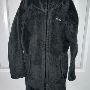 Columbia Women's Black Long Fleece Jacket